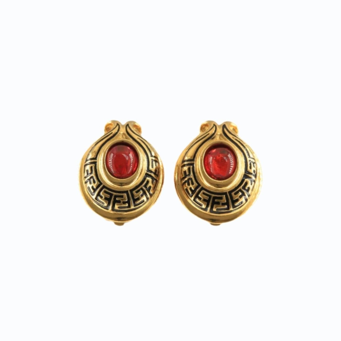 Vintage Fendi Clip-On Earrings