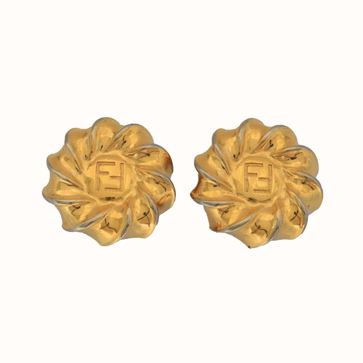 Vintage Fendi Clip-On Earrings