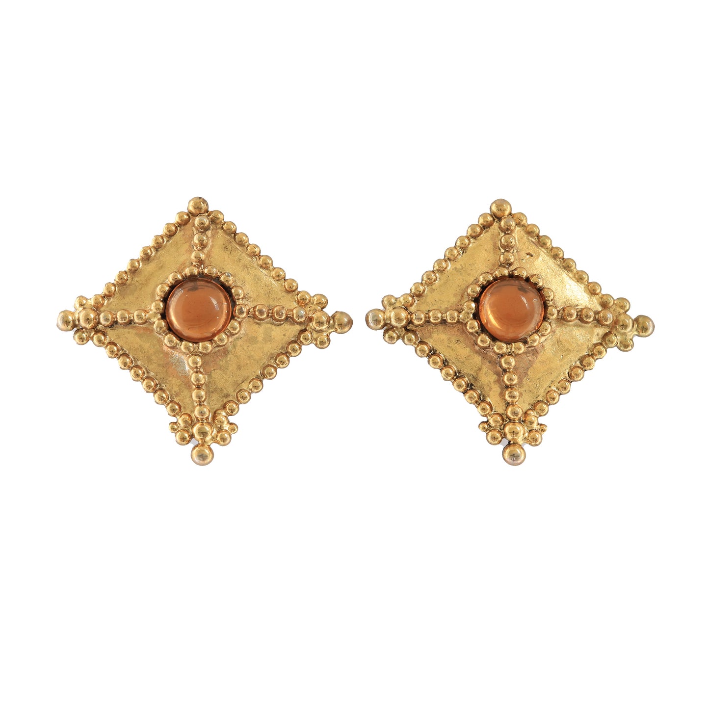 Vintage Oscar De La Renta Clip-on Earrings